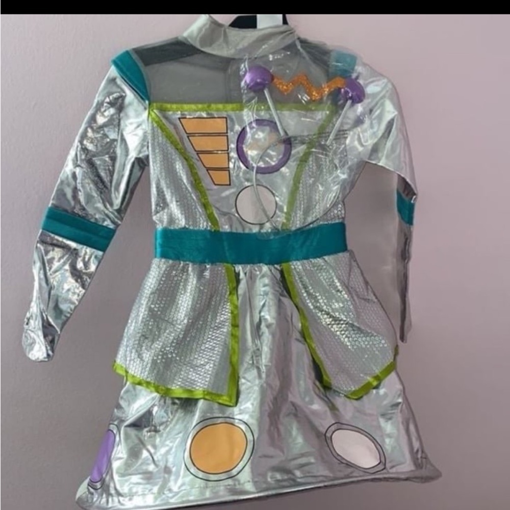 Hyde and Eek Kid Robot girls dress Halloween Costume | Large (12/14)